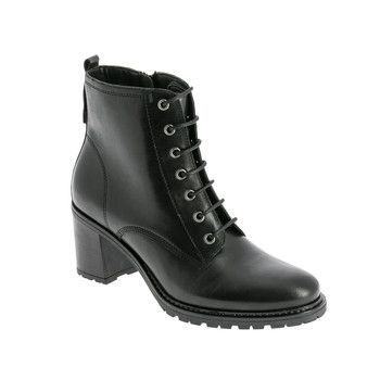 FANFARON  women's Mid Boots in Black. Sizes available:6,7.5