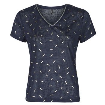 ONLSTEPHANIA  women's T shirt in Blue. Sizes available:S,M,L,XL,XS