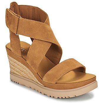 ILEANA ANKLE  women's Espadrilles / Casual Shoes in Brown