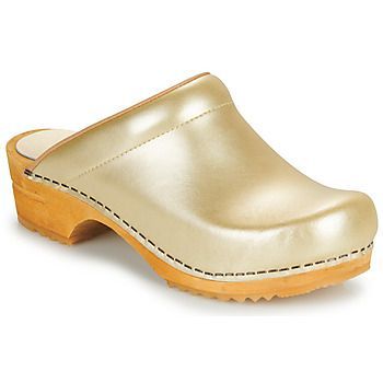 LOTTE OPEN  women's Clogs (Shoes) in Gold