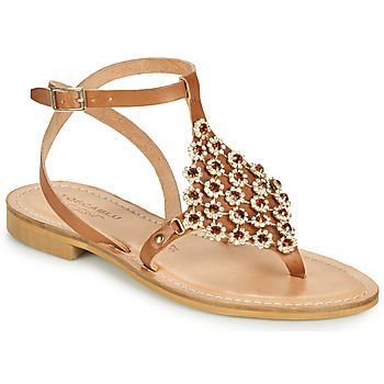 PERLA  women's Sandals in Brown. Sizes available:3.5,4