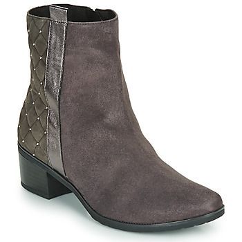 LINITANE  women's Mid Boots in Grey. Sizes available:3.5,4,5,4.5,5.5