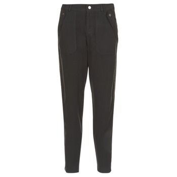 MIRSSEEP  women's Trousers in Black. Sizes available:UK 8