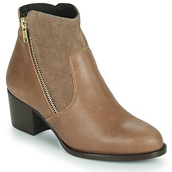 FELICIO  women's Low Ankle Boots in Brown. Sizes available:1 kid,1.5 kid