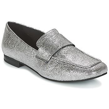 EVELYN  women's Loafers / Casual Shoes in Silver. Sizes available:3,4,5,6