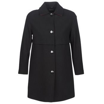 FAREDA  women's Coat in Black
