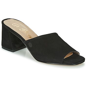 MELIDA  women's Mules / Casual Shoes in Black. Sizes available:5,6,6.5,7