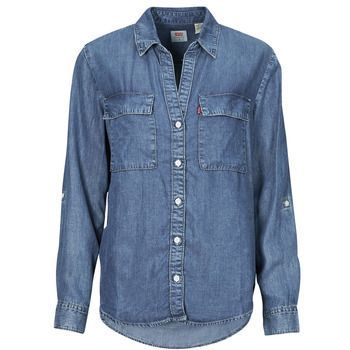 Levis  DOREEN UTILITY SHIRT  women's Shirt in Blue