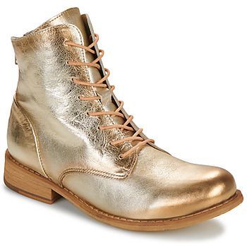 women's Mid Boots in Gold