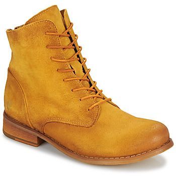 women's Mid Boots in Yellow