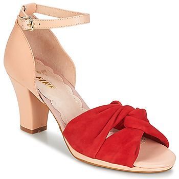 EVIE  women's Sandals in Red. Sizes available:3