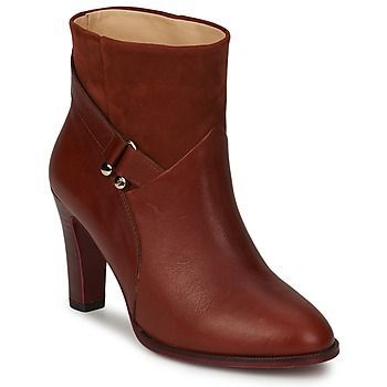 CLAUDE  women's Low Ankle Boots in Brown. Sizes available:7.5