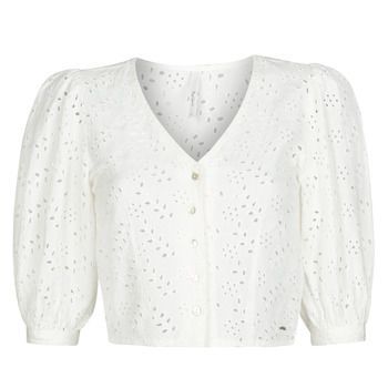 CLAUDIE  women's Blouse in White