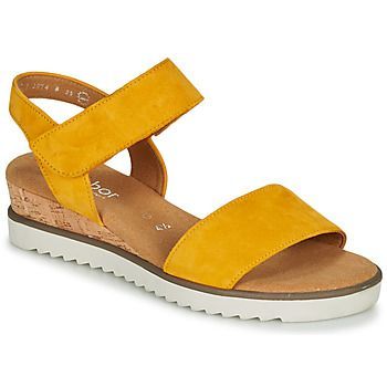 KARIBITOU  women's Sandals in Yellow. Sizes available:3.5,4,5,6,3,2.5,3.5,4,4.5,5,5.5,6.5,7