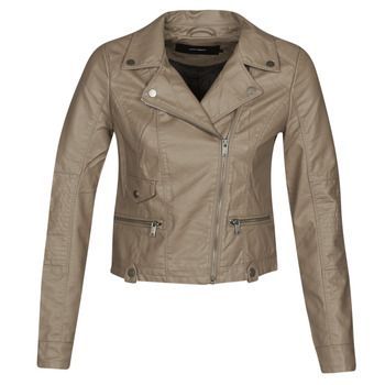 VMULTRAMALOU  women's Leather jacket in Brown. Sizes available:M,XS