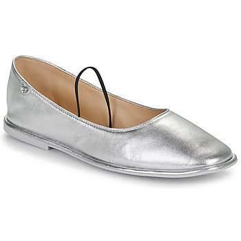 EMILIA METALLIC LTH  women's Shoes (Pumps / Ballerinas) in Silver