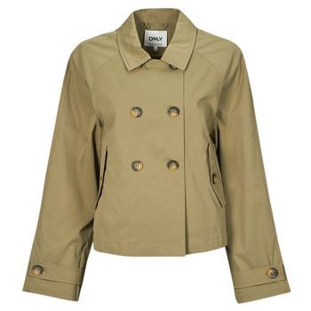 ONLAPRIL  women's Trench Coat in Kaki