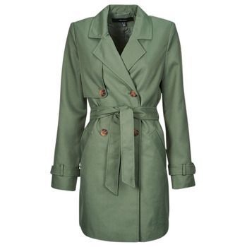 VMCELESTE  women's Trench Coat in Green