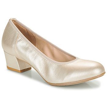 women's Court Shoes in Gold