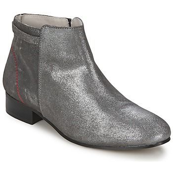 FLONI  women's Mid Boots in Silver