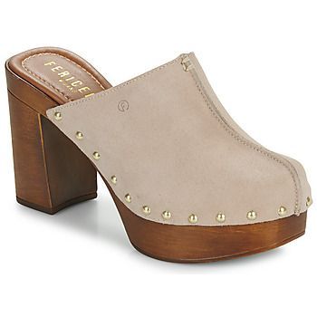 MINELOVA  women's Clogs (Shoes) in Beige