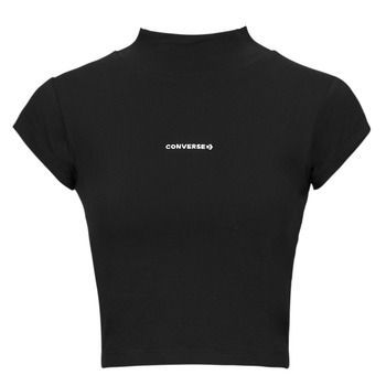 WORDMARK TOP BLACK  women's T shirt in Black