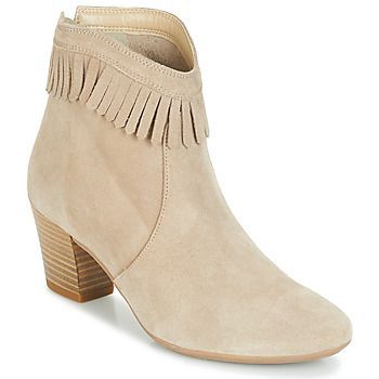 RILAN  women's Low Ankle Boots in Beige. Sizes available:3.5,5,6,6.5,7.5