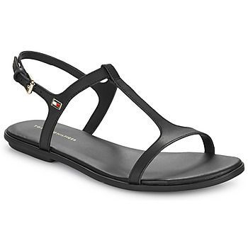 TH FLAT SANDAL  women's Sandals in Black