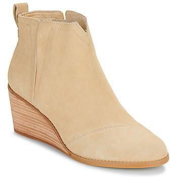 Clare  women's Low Ankle Boots in Beige