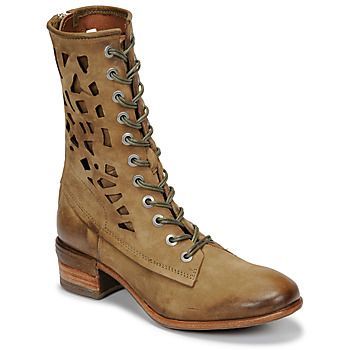 GIVE HIGH  women's Mid Boots in Kaki
