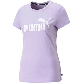 ESS LOGO TEE  women's T shirt in Purple