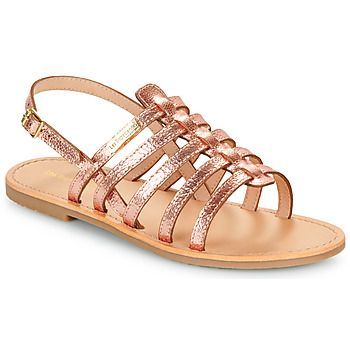 HIKANO  women's Sandals in Gold