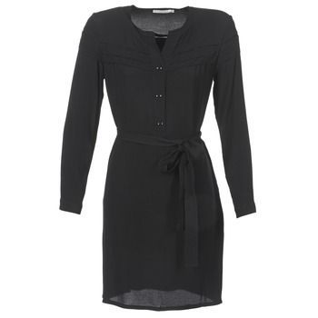 SANTINE  women's Dress in Black