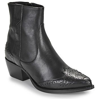women's Low Ankle Boots in Black