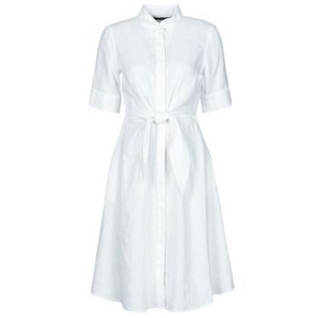 WAKANA  women's Long Dress in White