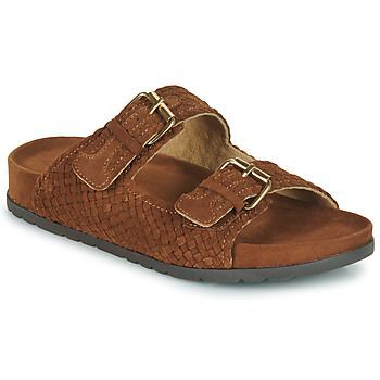 SB411-BEIGE  women's Mules / Casual Shoes in Brown