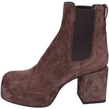 EY581 87301C  women's Low Ankle Boots in Brown