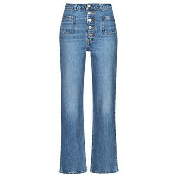 Levis  RIBCAGE PATCH POCKET  women's Jeans in Blue