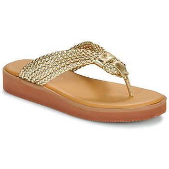SANSA  women's Flip flops / Sandals (Shoes) in Gold