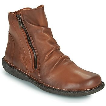 NELIOO  women's Mid Boots in Brown
