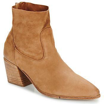 OSTUNI  women's Low Ankle Boots in Brown