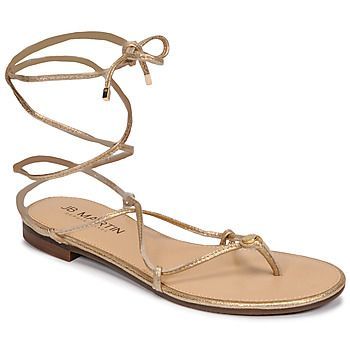GERONA  women's Sandals in Gold. Sizes available:3.5,4.5,5.5,6,6.5,7.5