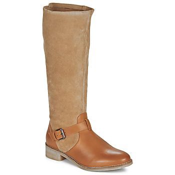 ELIA  women's High Boots in Brown. Sizes available:3.5,4,5,6,6.5
