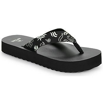 HOLIDAY PLATFORM OPEN TOE  women's Flip flops / Sandals (Shoes) in Black