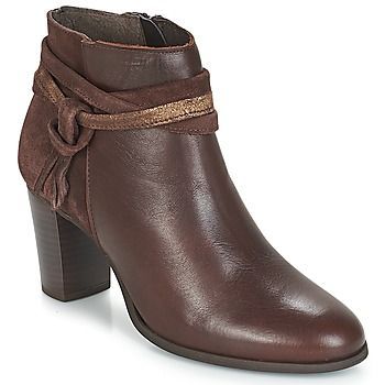 TIARA  women's Low Ankle Boots in Brown. Sizes available:3.5,6.5,7.5