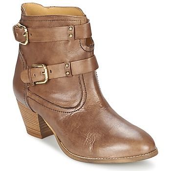 SANOU  women's Low Ankle Boots in Brown. Sizes available:3,4