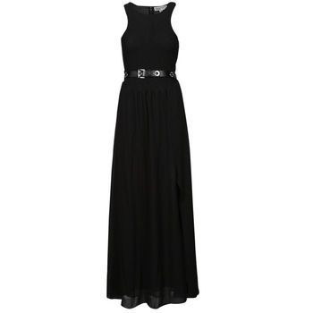 SMOCKED MAXI DRESS  women's Long Dress in Black