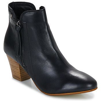 TULLI  women's Low Ankle Boots in Black