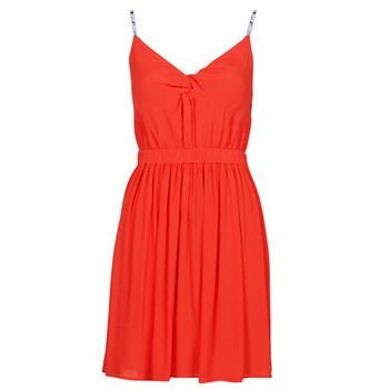 TJW ESSENTIAL STRAP DRESS  women's Dress in Red. Sizes available:S,M,L,XS