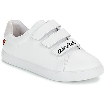 EDITH AMOUR BLANC NOIR  women's Shoes (Trainers) in White